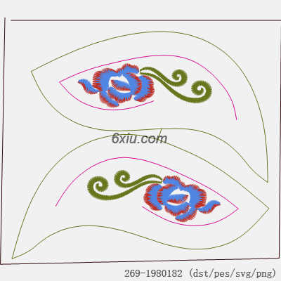 svg矢量绣花图下载