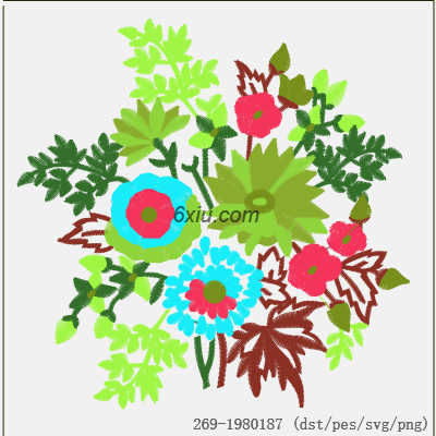 svg矢量绣花图下载