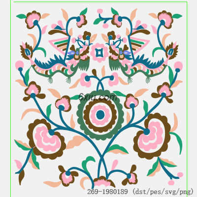 svg矢量绣花图下载