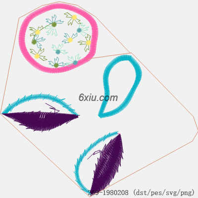 svg矢量绣花图下载