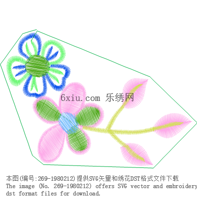 svg矢量绣花图下载