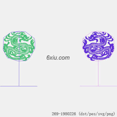 svg矢量绣花图下载