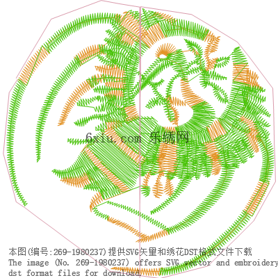 svg矢量绣花图下载