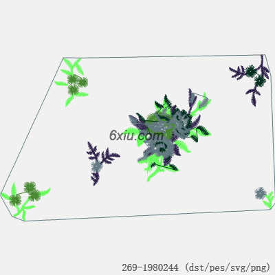 svg矢量绣花图下载
