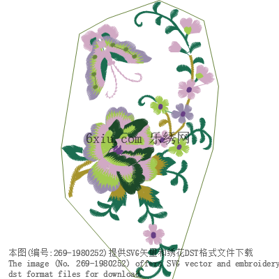 svg矢量绣花图下载
