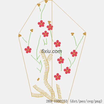 svg矢量绣花图下载