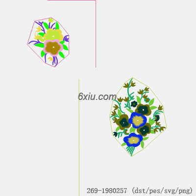 svg矢量绣花图下载