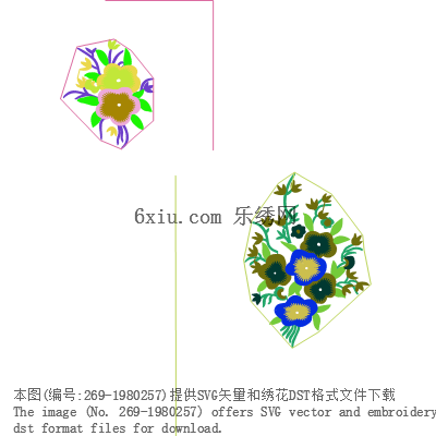 svg矢量绣花图下载