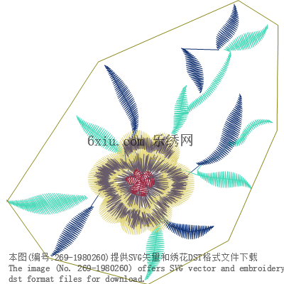 svg矢量绣花图下载