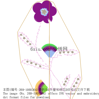 svg矢量绣花图下载