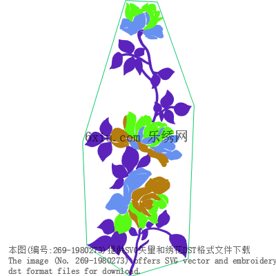 svg矢量绣花图下载