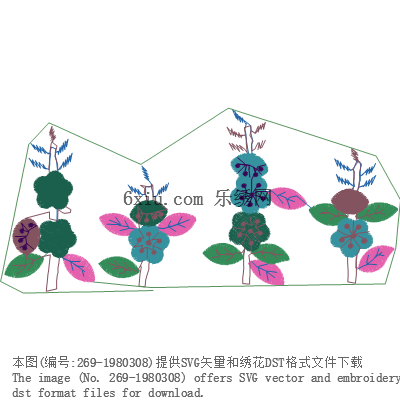 svg矢量绣花图下载