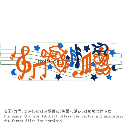 svg矢量绣花图下载
