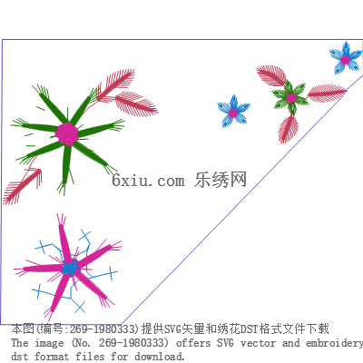 svg矢量绣花图下载
