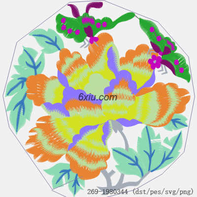 svg矢量绣花图下载