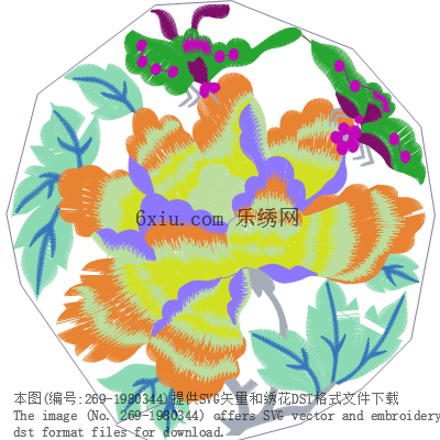 svg矢量绣花图下载