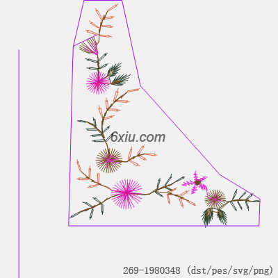 svg矢量绣花图下载
