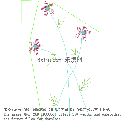 svg矢量绣花图下载