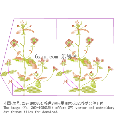 svg矢量绣花图下载