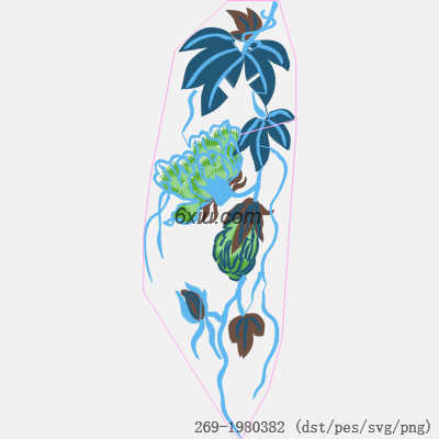 svg矢量绣花图下载