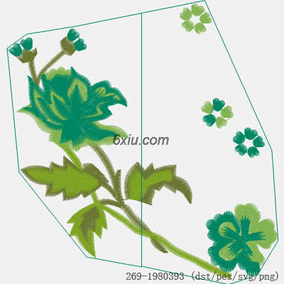 svg矢量绣花图下载
