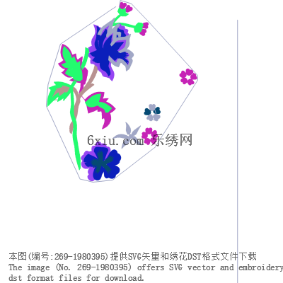 svg矢量绣花图下载