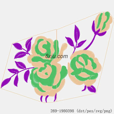 svg矢量绣花图下载