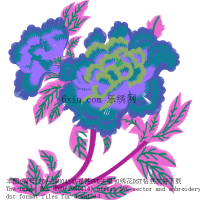 svg矢量绣花图下载