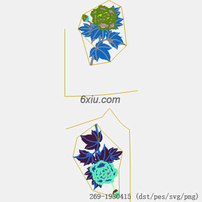 svg矢量绣花图下载