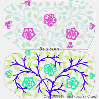 svg矢量绣花图下载