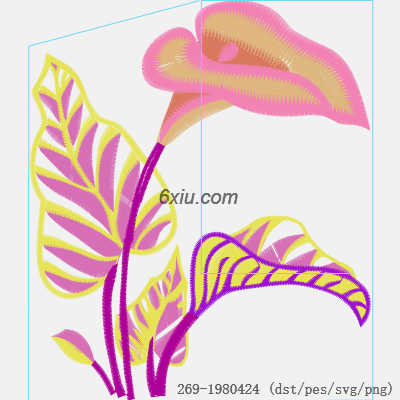 svg矢量绣花图下载