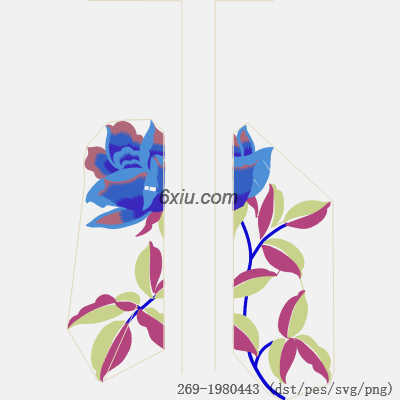 svg矢量绣花图下载