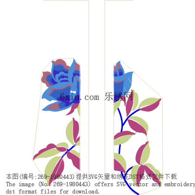 svg矢量绣花图下载