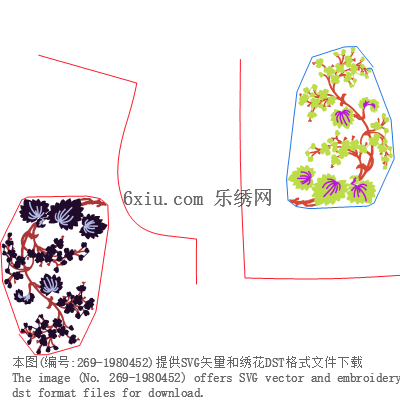 svg矢量绣花图下载