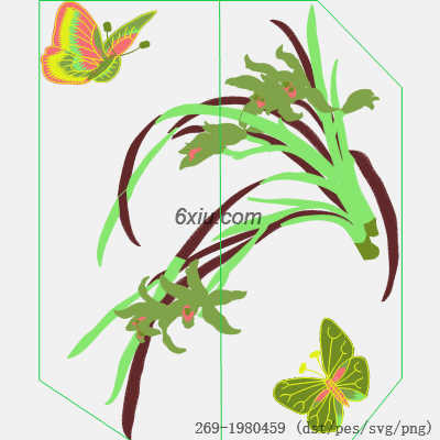 svg矢量绣花图下载