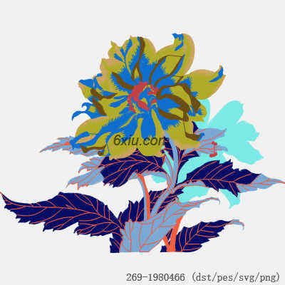 svg矢量绣花图下载