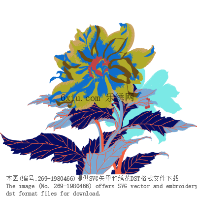 svg矢量绣花图下载