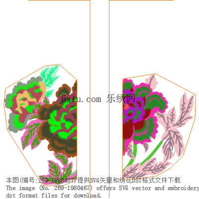 svg矢量绣花图下载