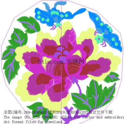 svg矢量绣花图下载