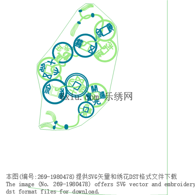 svg矢量绣花图下载