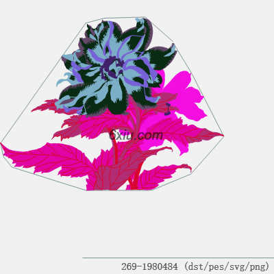 svg矢量绣花图下载