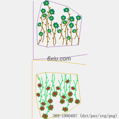 svg矢量绣花图下载