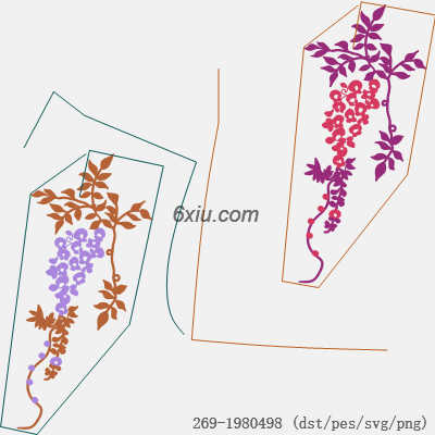 svg矢量绣花图下载