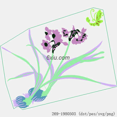 svg矢量绣花图下载