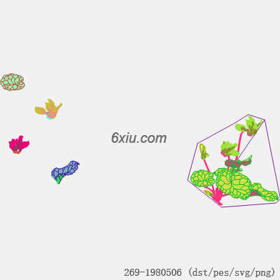 svg矢量绣花图下载
