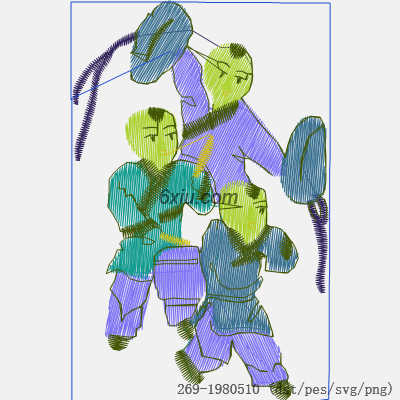 svg矢量绣花图下载