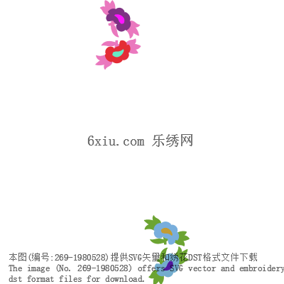svg矢量绣花图下载