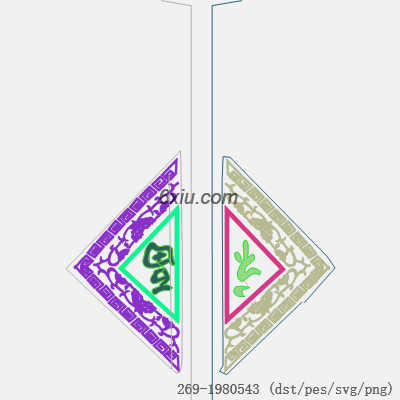 svg矢量绣花图下载