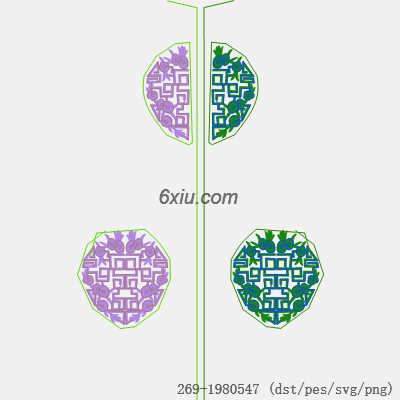 svg矢量绣花图下载