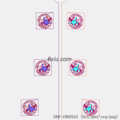svg矢量绣花图下载